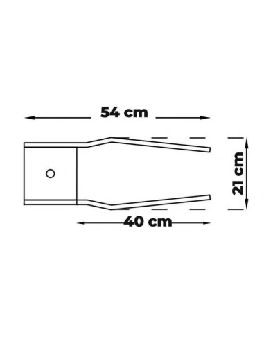 BASE PARA BANDEROLAS FLY BANNER | MODELO RUEDA DE COCHE CONCESIONARIO medidas