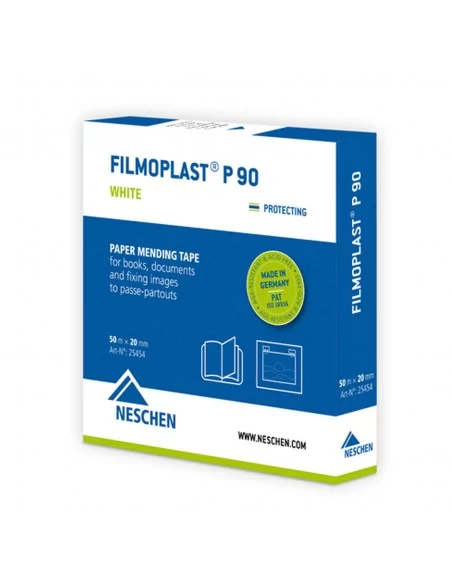 CINTA ADHESIVA OPACA BLANCA NESCHEN FILMOPLAST® P90 | PH NEUTRO (20mm x 50 mtr) CINTA ADHESIVA OPACA BLANCA NESCHEN FILMOPLAST® P90 | PH NEUTRO (20mm x 50 mtr)