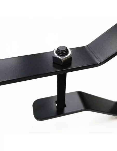 Soporte metálico sencillo homologado para banderolas de lona en farolas
