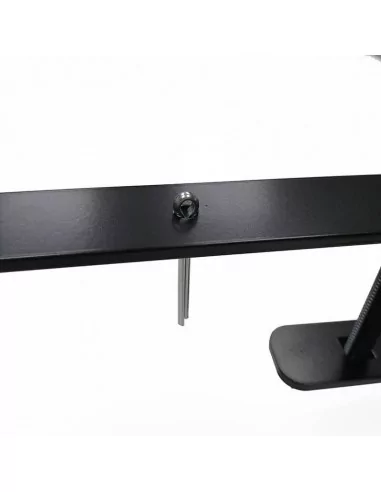Soporte metálico sencillo homologado para banderolas de lona en farolas