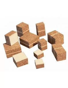 SEPARADORES DE CORCHO CON CUERPO DE PVC PARA PROTECCIÓN VIDRIOS Y CRISTAL moldiber 2