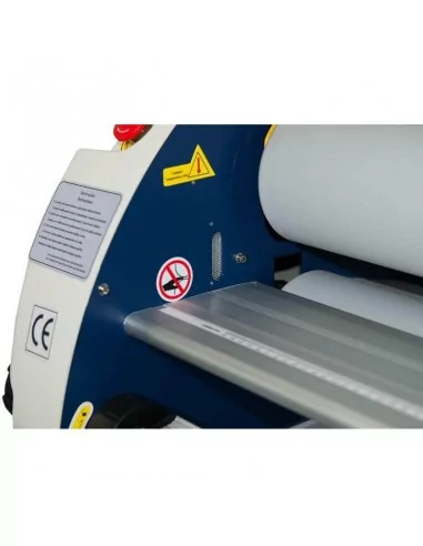 Laminadora eléctrica y neumática de 160 cm con un rodillo calorífico Laminadora eléctrica y neumática de 160 cm con un rodillo calorífico