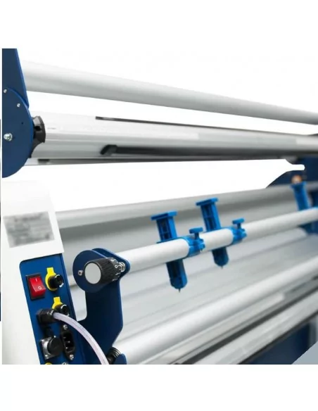 Laminadora eléctrica y neumática de 160 cm con un rodillo calorífico Laminadora eléctrica y neumática de 160 cm con un rodillo calorífico