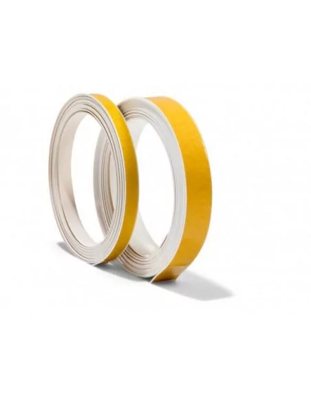 CINTA ADHESIVA PVC BLANCA PARA CANTEAR CARTON PLUMA, PVC O MADERA. ROLLO 50 METROS CINTA ADHESIVA PVC BLANCA PARA CANTEAR CARTON PLUMA, PVC O MADERA. ROLLO 50 METROS