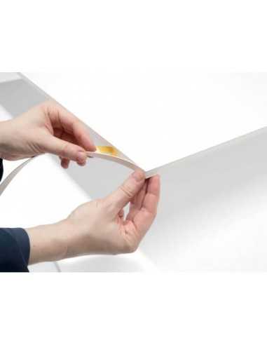 cinta adhesiva pvc para cantear carton pluma, pvc o madera. rollo 50 metros