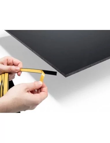 CANTO ADHESIVO PVC NEGRO 10mm PARA CANTEAR CARTON PLUMA, PVC O MADERA. ROLLO 50 METROS CANTO ADHESIVO PVC NEGRO 10mm PARA CANTEAR CARTON PLUMA, PVC O MADERA. ROLLO 50 METROS