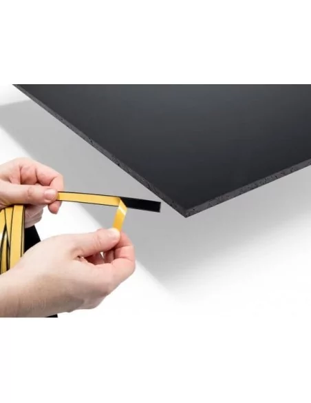 CANTO ADHESIVO PVC NEGRO 10mm PARA CANTEAR CARTON PLUMA, PVC O MADERA. ROLLO 50 METROS CANTO ADHESIVO PVC NEGRO 10mm PARA CANTEAR CARTON PLUMA, PVC O MADERA. ROLLO 50 METROS