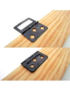 CROCHET DENTÉ AVEC HINGE POUR ARRIÈRE DE CADRES NOIR 37 x 32 mm 2