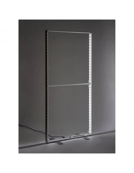 Caisson lumineux démontable Easy Click Led double face argent Caisson lumineux démontable Easy Click Led double face argent