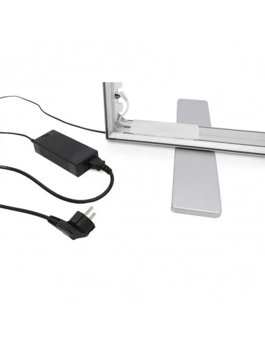 Caisson lumineux démontable Easy Click Led double face argent Caisson lumineux démontable Easy Click Led double face argent