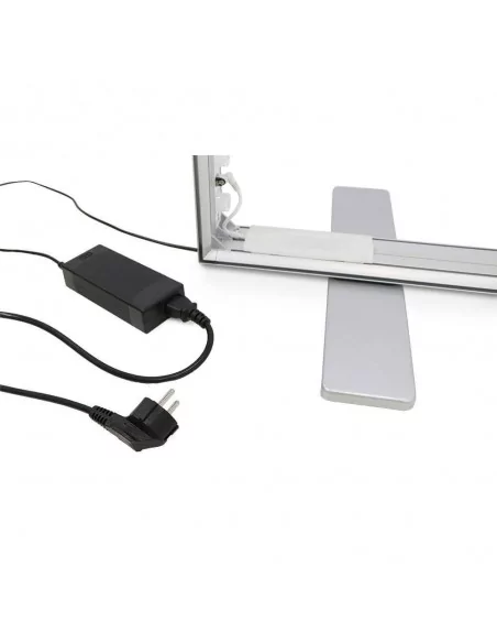 Caisson lumineux démontable Easy Click Led double face argent Caisson lumineux démontable Easy Click Led double face argent