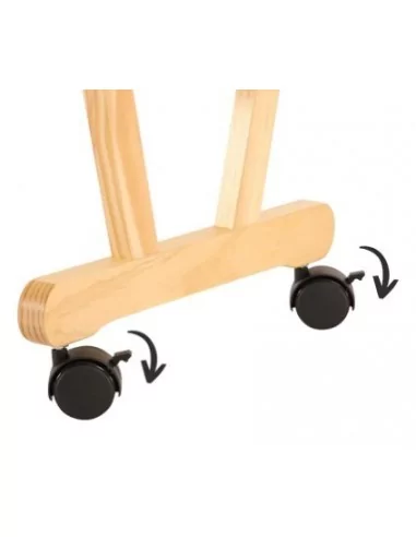 Support en bois sur roulettes pour œuvres d’art – Stockage et exposition Support en bois sur roulettes pour œuvres d’art – Stockage et exposition