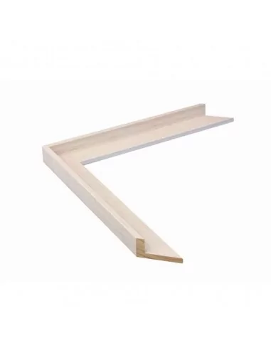 MOLDURA PARA CUADROS | CAJA AMERICANA 30mm | DECAPADO BLANCO.