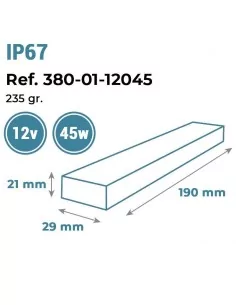 FUENTE DE ALIMENTACIÓN COMPACTA | 12V 45W | IP67 | MOLED | APTA PARA EXTERIOR 2