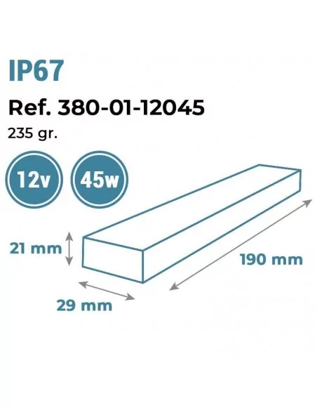 FONTE DE ALIMENTAÇÃO COMPACTA 12V 45W IP67 MOLDE ADAPTADO PARA USO EXTERIOR FONTE DE ALIMENTAÇÃO COMPACTA 12V 45W IP67 MOLDE ADAPTADO PARA USO EXTERIOR