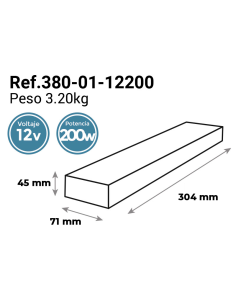 FUENTE ALIMENTACIÓN - 12V/200W 2