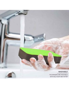 Borracha de quadro branco lavável e seca | Marcadores Vileda | 130x60mm 2