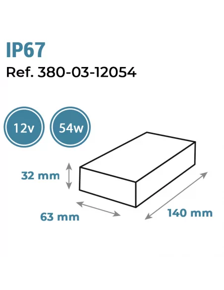 FUENTE ALIMENTACIÓN - 12V/54W