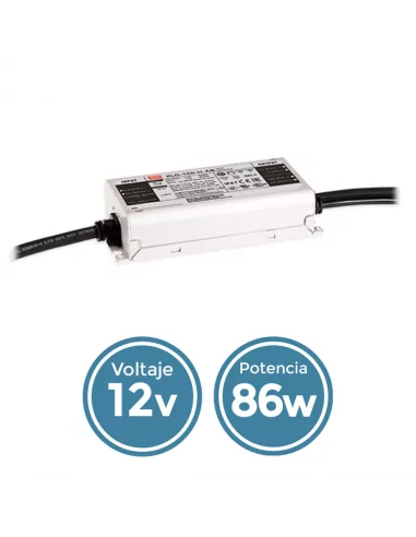 Fonte de alimentação compacta 12V 86W...