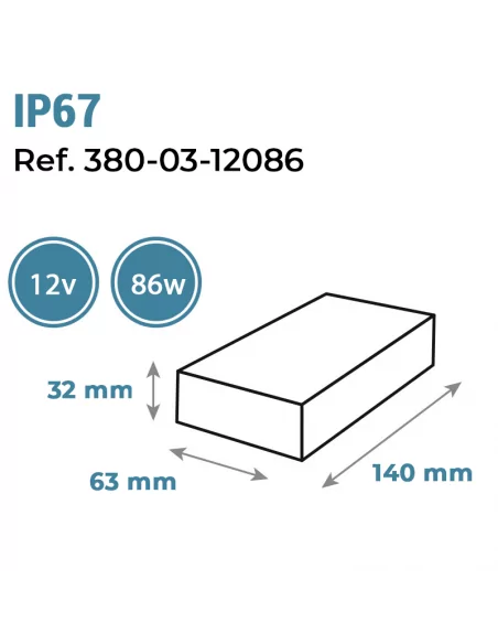 FUENTE ALIMENTACIÓN - 12V/86W