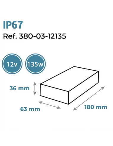 FUENTE ALIMENTACIÓN - 12V/135W