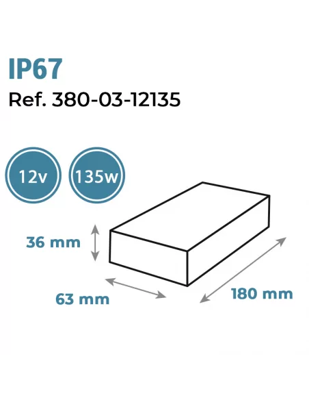FUENTE ALIMENTACIÓN - 12V/135W