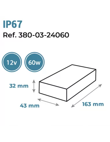 Fonte de alimentação compacta 24V 60W...