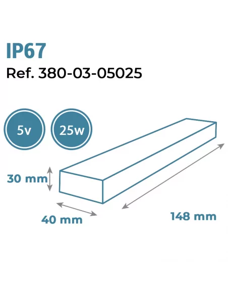 FUENTE ALIMENTACIÓN - 5V/25W
