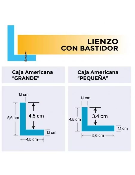 MARCOS CAJA AMERICANA PARA LIENZO | ORO | A LA MEDIDA MARCOS CAJA AMERICANA PARA LIENZO | ORO | A LA MEDIDA