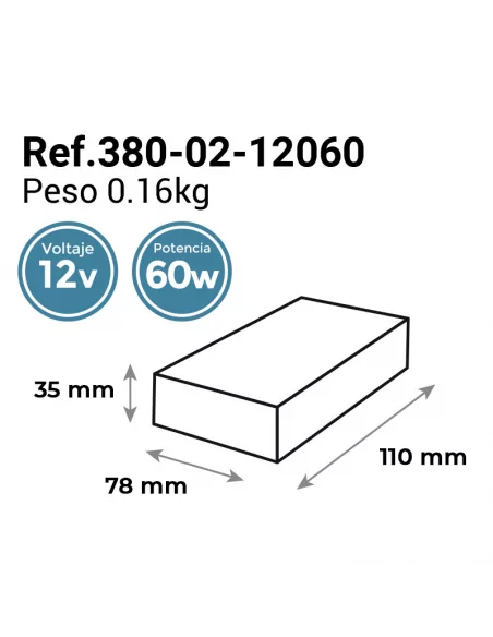FUENTE DE ALIMENTACIÓN COMPACTA | 12V 24W | IP20 | MOLED