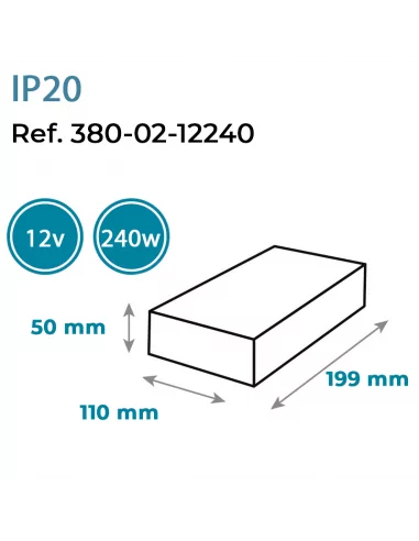 FUENTE ALIMENTACIÓN - 12V/240W FUENTE ALIMENTACIÓN - 12V/240W