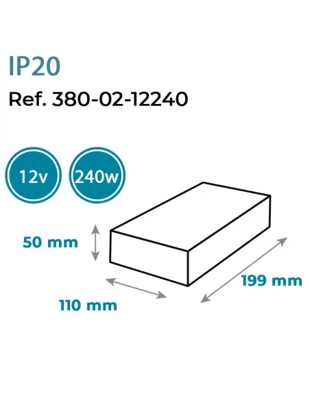 FUENTE ALIMENTACIÓN - 12V/240W FUENTE ALIMENTACIÓN - 12V/240W