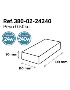 Fuente de Alimentación 24V  240W |  IP20 | Apta para interior 🔋 2