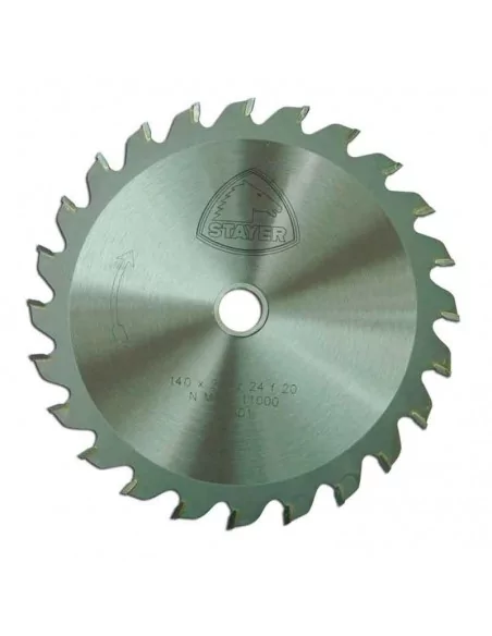 DISCO DE WIDIA PARA CORTE DE MADERA CALIDAD STANDARD | DIAMETRO 140 mm AGUJERO 20 mm Z 24 DIENTES DISCO DE WIDIA PARA CORTE DE MADERA CALIDAD STANDARD | DIAMETRO 140 mm AGUJERO 20 mm Z 24 DIENTES