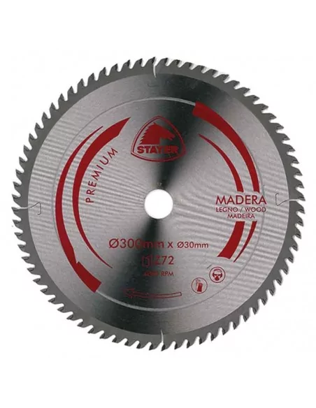 DISCO DE WIDIA PARA CORTE DE MADERA STAYER | DIAMETRO 300 mm AGUJERO 30 mm Z 72 DIENTES