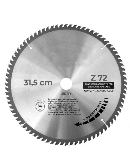DISCO DE WIDIA PARA CORTE DE MADERA STAYER ALTA CALIDAD | DIAMETRO 315 mm AGUJERO 30 mm Z 72 DIENTES DISCO DE WIDIA PARA CORTE DE MADERA STAYER ALTA CALIDAD | DIAMETRO 315 mm AGUJERO 30 mm Z 72 DIENTES