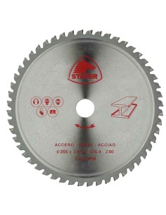 DISCO DE WIDIA PARA CORTE METAL ALTA CALIDAD | DIAMETRO 355 mm AGUJERO 25 mm Z 80 DIENTES