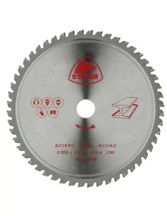 DISCO DE WIDIA PARA CORTE METAL ALTA CALIDAD | DIAMETRO 355 mm AGUJERO 25 mm Z 80 DIENTES
