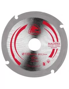 DISCO DE ACERO PARA ALTA VELOCIDAD HSS PARA CORTE EN MADERA | DIAMETRO 125 mm AGUJERO 22 mm Z 4 DIENTES