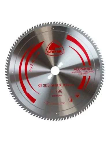 DISCO DE WIDIA SEMI SILENCIOSO PARA CORTE DE ALUMINIO | DIAMETRO 305 mm AGUJERO 30 mm Z 96 DIENTES DISCO DE WIDIA SEMI SILENCIOSO PARA CORTE DE ALUMINIO | DIAMETRO 305 mm AGUJERO 30 mm Z 96 DIENTES