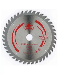 DISCO DE WIDIA PARA CORTE DE MADERA STAYER | DIAMETRO 190 mm AGUJERO 30 mm Z 40 DIENTES