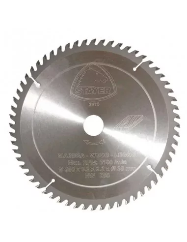 DISCO DE WIDIA PARA CORTE DE MADERA CALIDAD STANDARD | DIAMETRO 250 mm AGUJERO 30 mm Z 60 DIENTES DISCO DE WIDIA PARA CORTE DE MADERA CALIDAD STANDARD | DIAMETRO 250 mm AGUJERO 30 mm Z 60 DIENTES