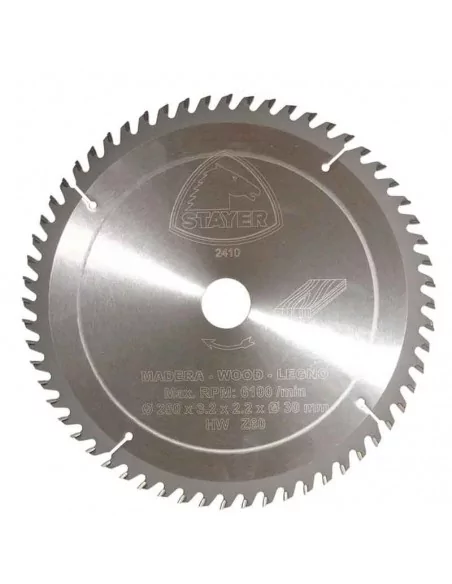 DISCO DE WIDIA PARA CORTE DE MADERA CALIDAD STANDARD | DIAMETRO 250 mm AGUJERO 30 mm Z 60 DIENTES DISCO DE WIDIA PARA CORTE DE MADERA CALIDAD STANDARD | DIAMETRO 250 mm AGUJERO 30 mm Z 60 DIENTES