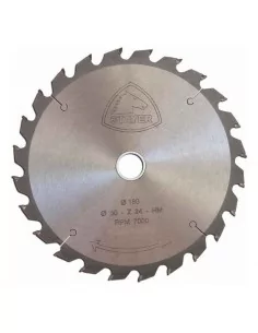 DISCO DE WIDIA PARA CORTE DE MADERA CALIDAD STANDARD | DIAMETRO 180 mm AGUJERO 30 mm Z 24 DIENTES