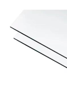 dibond® 2 mm grosor panel composite aluminio. blanco-blanco.