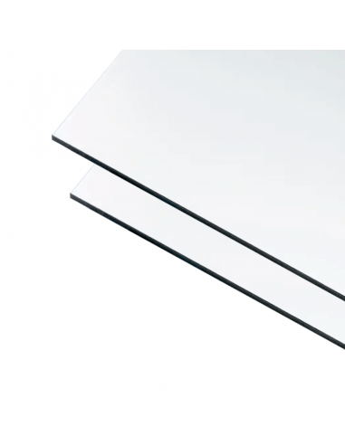 dibond® 2 mm grosor panel composite aluminio. blanco-blanco.