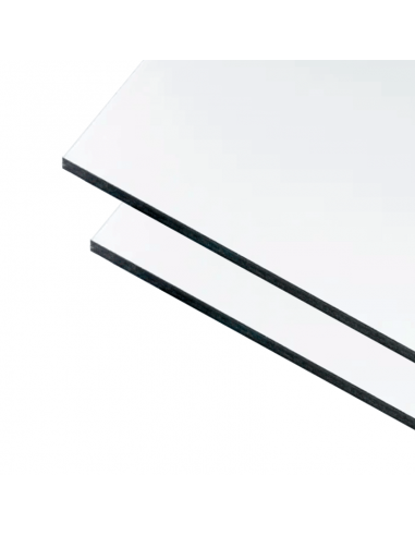 dibond® 4 mm grosor panel composite aluminio. blanco-blanco.