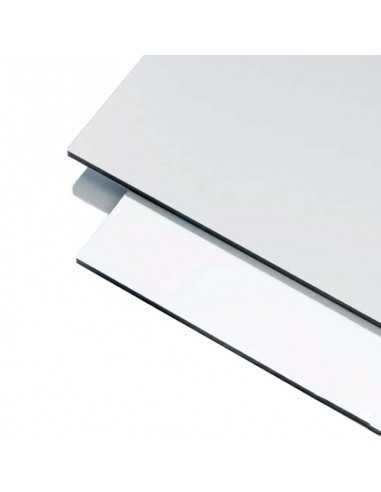 dibond® traffic 3 mm grosor panel composite. blanco-metal.