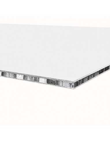 larcore® blanco 9016 10 mm grosor panel composite nido abeja aluminio