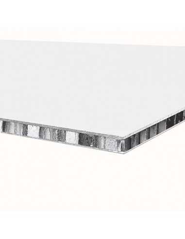 larcore® blanco 9016 15 mm grosor panel composite nido abeja aluminio